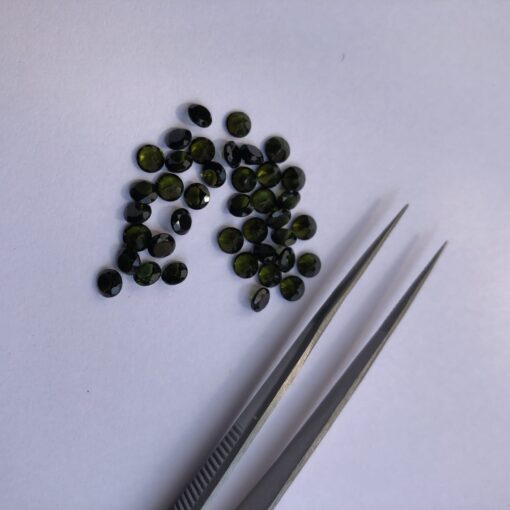 3mm green tourmaline round cut