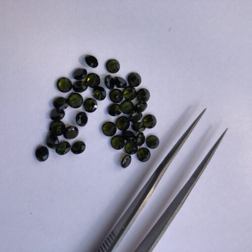 4mm green tourmaline round cut