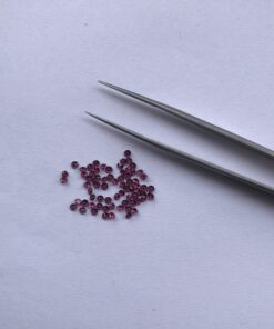 2.25mm rhodolite garnet round cut