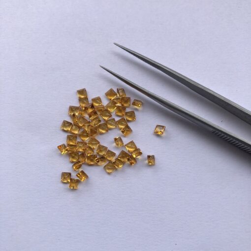 2mm citrine princess cut