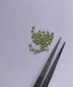 1.5mm peridot round cut