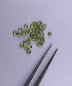 3.5mm peridot round cut