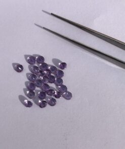 3.5mm amethyst round cut