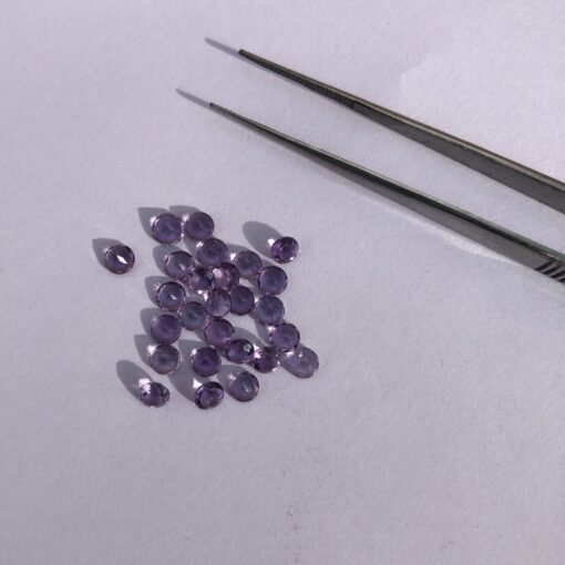 3.5mm amethyst round cut