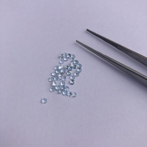 1.5mm sky blue topaz round cut