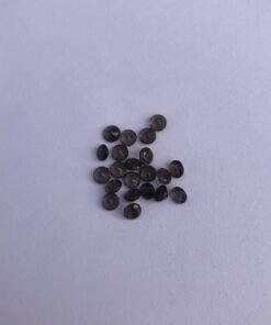 3.5mm smoky quartz round cut