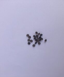 2.5mm smoky quartz round cut