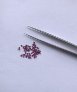 1.5mm rhodolite garnet round cut