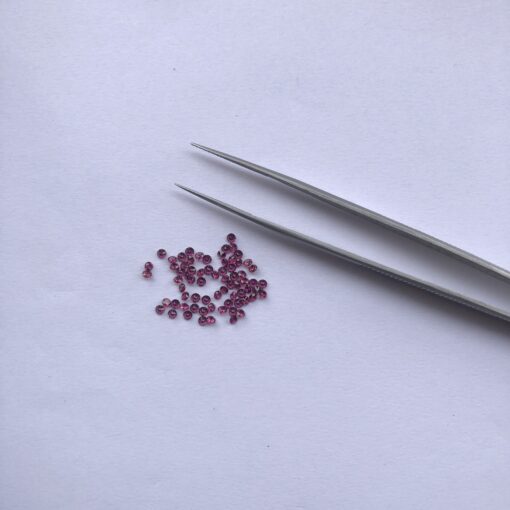 1.5mm rhodolite garnet round cut