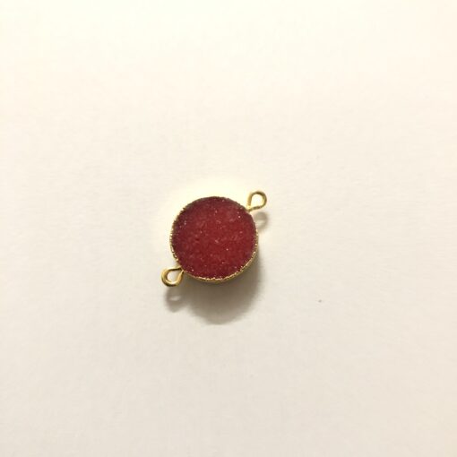 10mm red druzy round