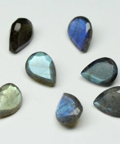 12x10mm Natural Labradorite Faceted Pear Cut Gemstone