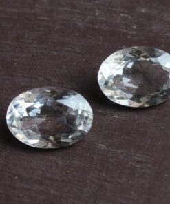 14x10mm Natural Crystal Quartz Faceted Oval Cut Gemstone