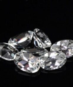 14x10mm Natural White Topaz Faceted Oval Cut Gemstone
