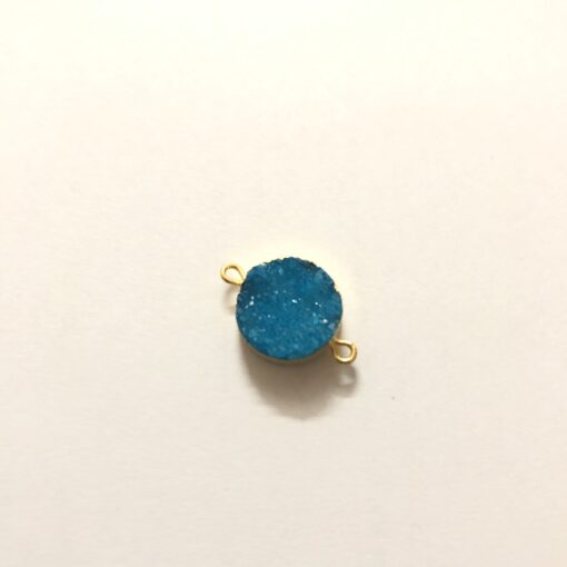 14mm blue druzy round