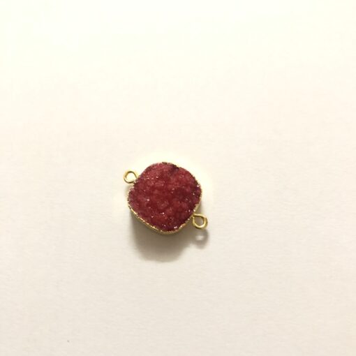 16mm red druzy cushion