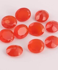 3x4mm Natural Carnelian Faceted Oval Cut Gemstone