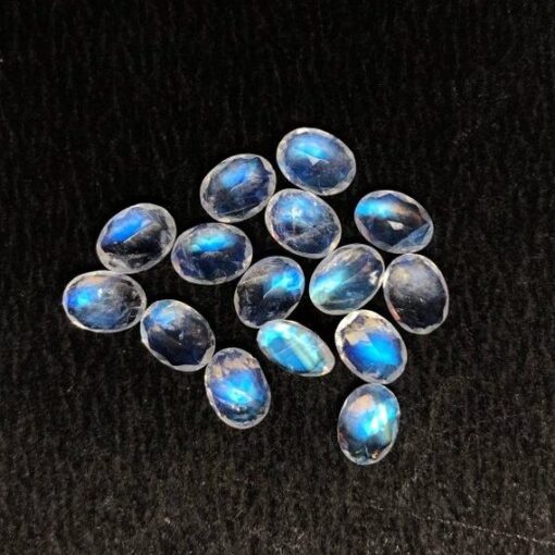 3x4mm rainbow moonstone oval cut