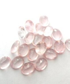 3x5mm Natural Rose Quartz Faceted Oval Cut Gemstone