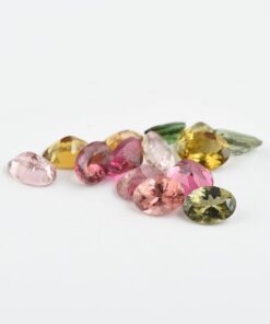 4x5mm Natural Multi Tourmaline Faceted Oval Cut Gemstone