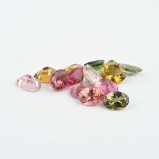 4x5mm Natural Multi Tourmaline Faceted Oval Cut Gemstone