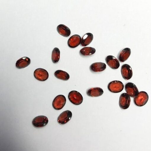 4x5mm red garnet oval cut