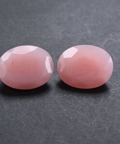 4x5mm Natural Pink Opal Faceted Oval Cut Gemstone