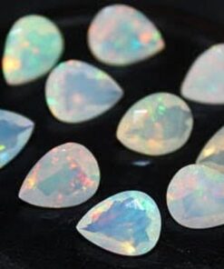 4x5mm Natural Ethiopian Opal Faceted Pear Cut Gemstone