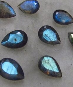 4x5mm Natural Labradorite Faceted Pear Cut Gemstone