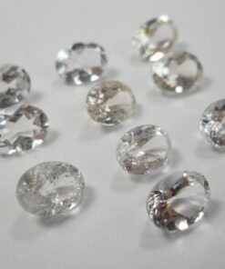 4x6mm Natural Crystal Quartz Faceted Oval Cut Gemstone