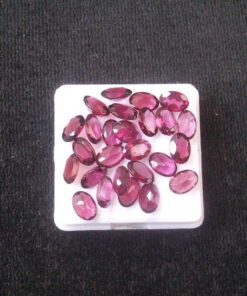 8x6mm Natural Rhodolite Garnet Faceted Oval Cut Gemstone