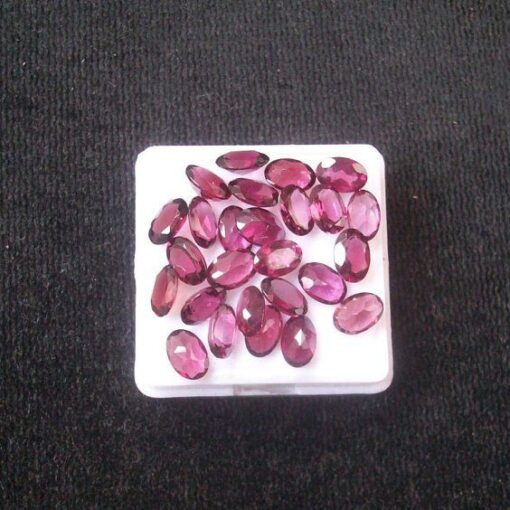 8x6mm Natural Rhodolite Garnet Faceted Oval Cut Gemstone