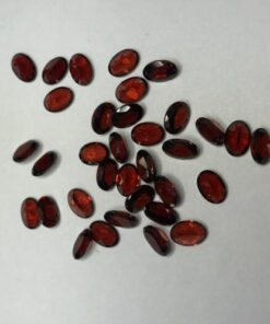 8x6mm red garnet oval cut