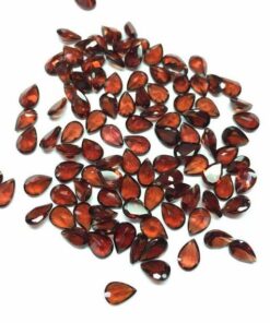 8x6mm Natural Red Garnet Faceted Pear Cut Gemstone