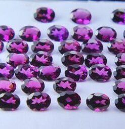 9x7mm Natural Rhodolite Garnet Faceted Oval Cut Gemstone