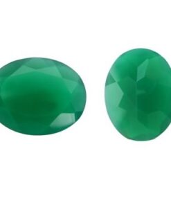 9x7mm green onyx oval cut