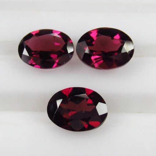 10x8mm Natural Rhodolite Garnet Faceted Oval Cut Gemstone