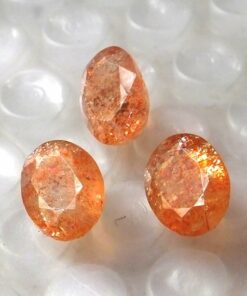10x8mm Natural Sunstone Oval Faceted Cut Gemstone
