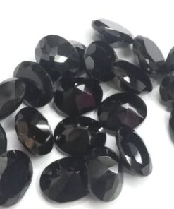 10x8mm black onyx oval cut