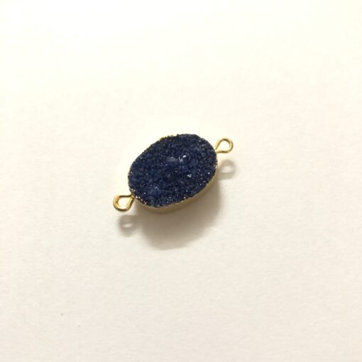 8x12mm purple druzy oval