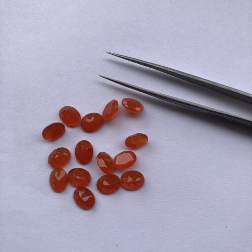 6x8mm carnelian oval cut