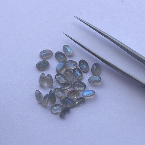 8x6mm Natural Labradorite Oval Cut Gemstone