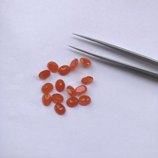 7x5mm carnelian oval cut