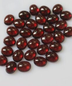 14x10mm Natural Red Garnet Smooth Oval Cabochon