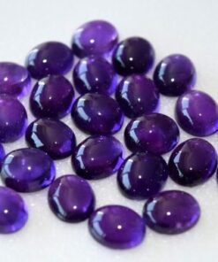 14x10mm Natural African Amethyst Smooth Oval Cabochon