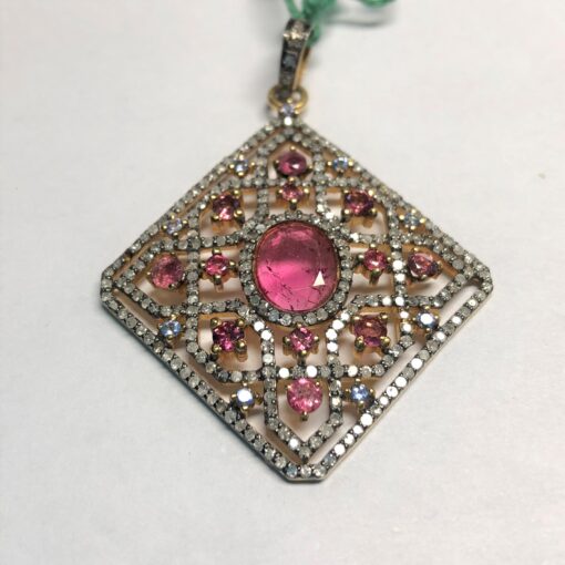 pink tourmaline pendant