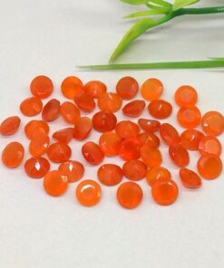 2.75mm Natural Carnelian Faceted Round Gemstone