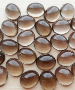 3x4mm Natural Smoky Quartz Smooth Oval Cabochon