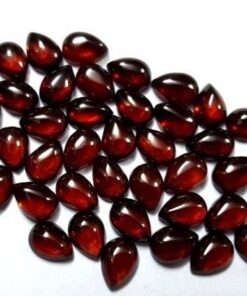2x3mm Natural Red Garnet Pear Smooth Cabochon