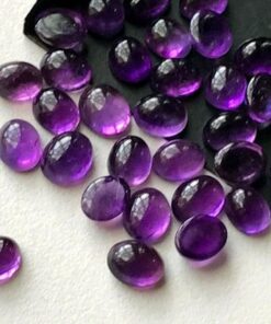3x4mm Natural African Amethyst Smooth Oval Cabochon