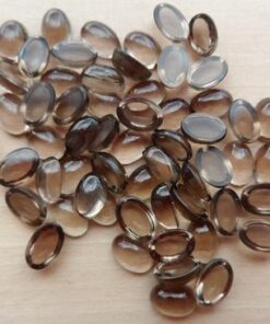 3x5mm Natural Smoky Quartz Smooth Oval Cabochon